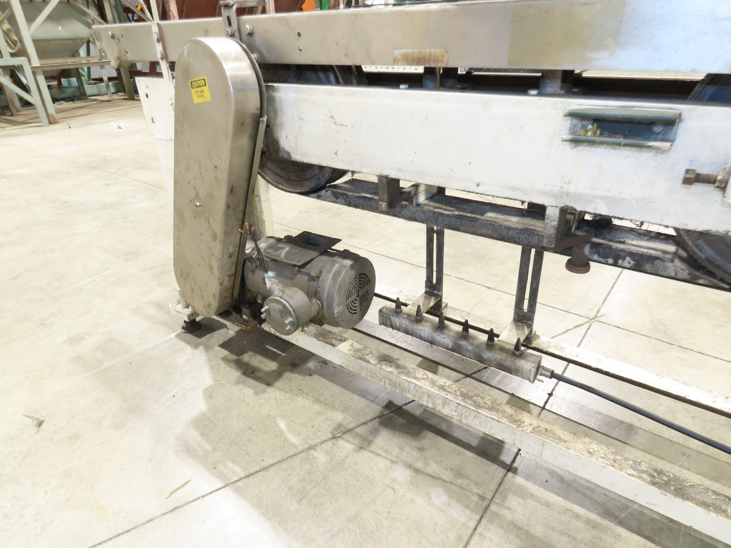 Eriez Magnetic Can Cleaner 3.25" Tabletop Stainless 3-Belt Bottle Conveyor 460V