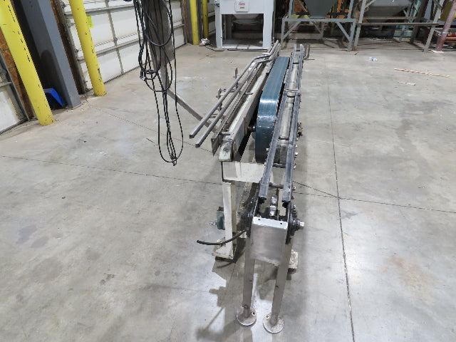 Eriez Magnetic Can Cleaner 3.25" Tabletop Stainless 3-Belt Bottle Conveyor 460V