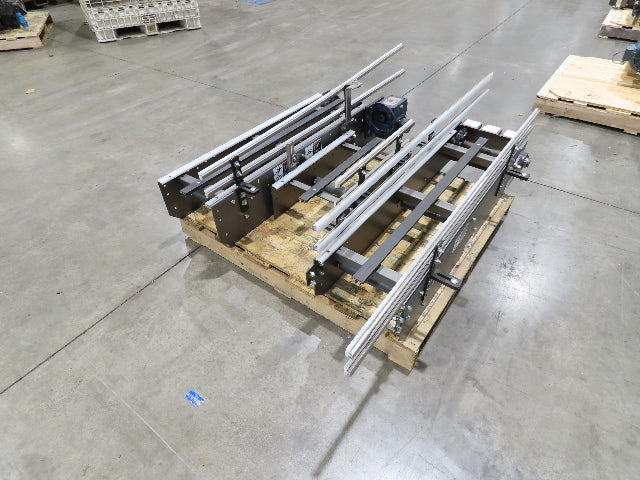 Arrowhead 12" Mattop Belt Stainless Bottle Conveyor 10'L 460V 3PH -NEW- No Motor