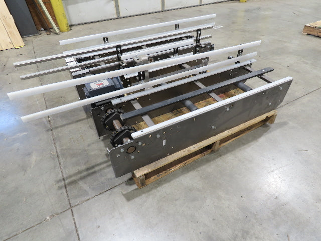 Arrowhead 12" Mattop Belt Stainless Bottle Conveyor 10'L 460V 3PH -NEW- No Motor