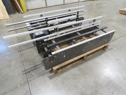 Arrowhead 12" Mattop Belt Stainless Bottle Conveyor 10'L 460V 3PH -NEW- No Motor
