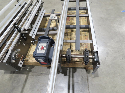 Arrowhead 12" Mattop Belt Stainless Bottle Conveyor 10'L 460V 3PH -NEW- No Motor