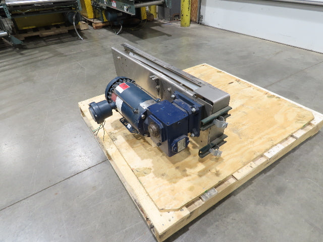 Arrowhead 3.25" Tabletop Belt Stainless Bottle Conveyor 36" Drive Section 460V