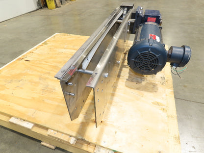 Arrowhead 3.25" Tabletop Belt Stainless Bottle Conveyor 36" Drive Section 460V