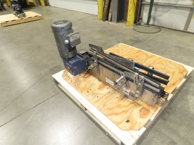 Arrowhead 3.25" Tabletop Belt Stainless Bottle Conveyor 36" Drive Section 460V