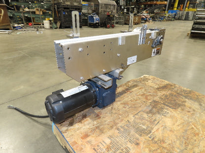 Arrowhead 3.25" Tabletop Belt Stainless Bottle Conveyor 36" Chain Drive 460V 3PH