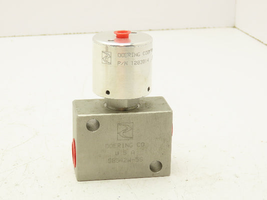 Doering S8542W-5S Hydraulic Manifold Cartridge Valve 1/2" NPT