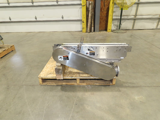 Arrowhead 3.25" Tabletop Stainless Bottle Conveyor 36" Chain Drive -No Motor