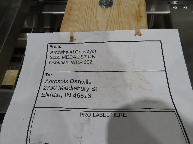 Arrowhead Stainless Bottle Conveyor Riser Upright Leg Supports 14"x 8'  Lot of 5