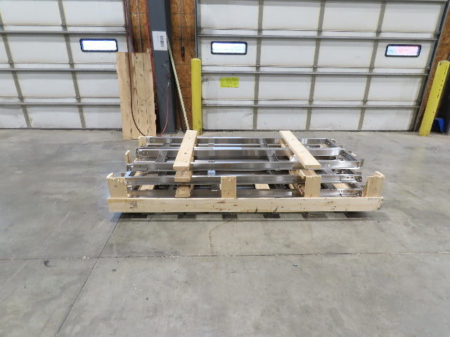 Arrowhead Stainless Bottle Conveyor Riser Upright Leg Supports 14"x 8'  Lot of 5
