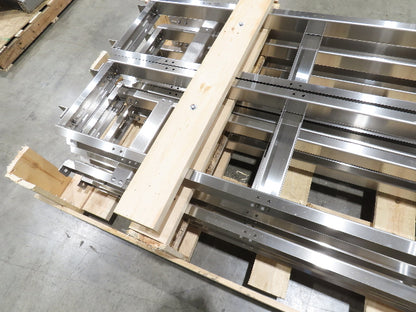 Arrowhead Stainless Bottle Conveyor Riser Upright Leg Supports 14"x 8'  Lot of 5