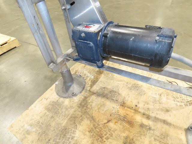Arrowhead 3.25" Tabletop Stainless Bottle Conveyor 2-Belt Transfer 48" Drive 3PH