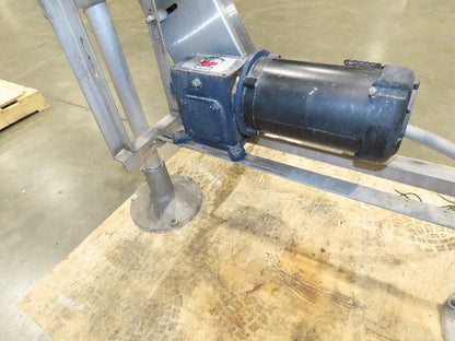 Arrowhead 3.25" Tabletop Stainless Bottle Conveyor 2-Belt Transfer 48" Drive 3PH