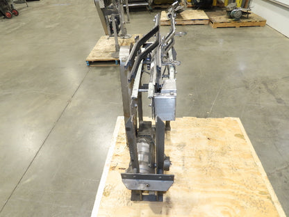 3.25" Tabletop Stainless Bottle Conveyor 2-Belt Transfer 30" Drive -Bad Motor