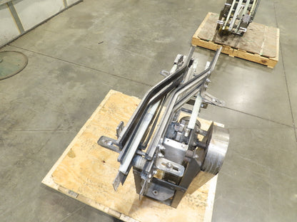 3.25" Tabletop Stainless Bottle Conveyor 2-Belt Transfer 30" Drive -Bad Motor
