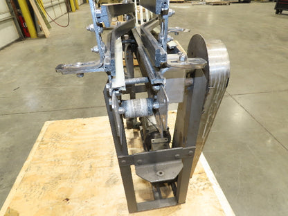 3.25" Tabletop Stainless Bottle Conveyor 2-Belt Transfer 30" Drive -Bad Motor