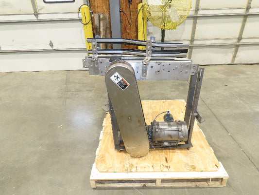 3.25" Tabletop Stainless Bottle Conveyor 2-Belt Transfer 30" Drive -Bad Motor