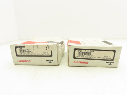 Spicer 5-155X Greaseable Driveshaft U-Joint 1-1/8" Bearing Cap Diameter Lot of 2