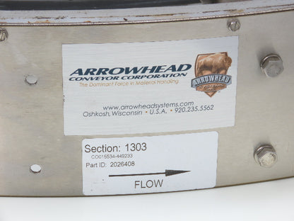 Arrowhead 12" Tabletop Belt Stainless Bottle Conveyor 90° Curve Section 51"