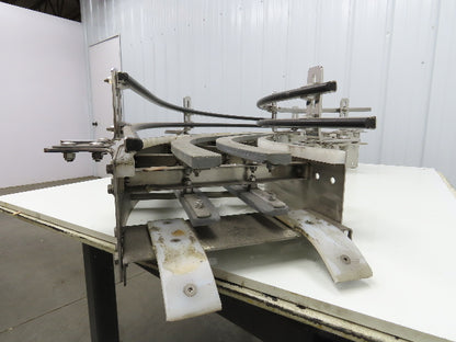 Arrowhead 12" Tabletop Belt Stainless Bottle Conveyor 90° Curve Section 51"