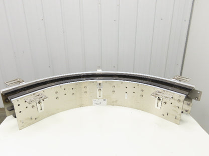 Arrowhead 7.5" Tabletop Belt Stainless Bottle Conveyor 90° Curve Section 48"