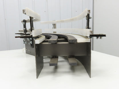 Arrowhead 10" Tabletop Belt Steel Bottle Conveyor 45° Curve Section 33"