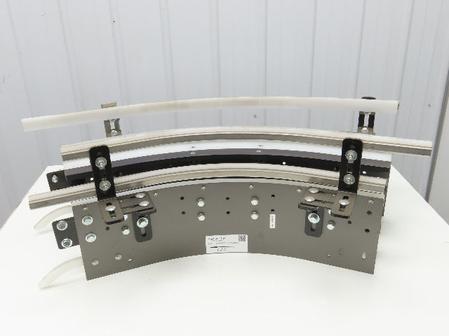 Arrowhead 10" Tabletop Belt Steel Bottle Conveyor 45° Curve Section 33"