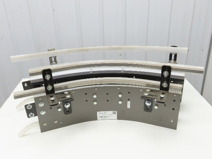 Arrowhead 10" Tabletop Belt Steel Bottle Conveyor 45° Curve Section 33"