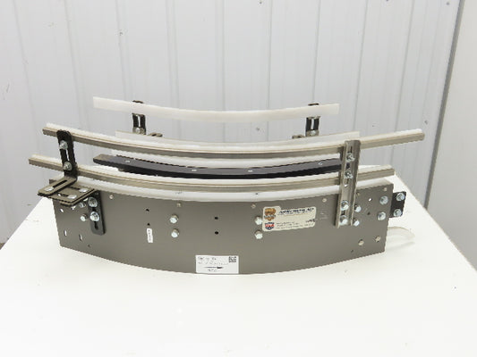 Arrowhead 10" Tabletop Belt Steel Bottle Conveyor 45° Curve Section 33"