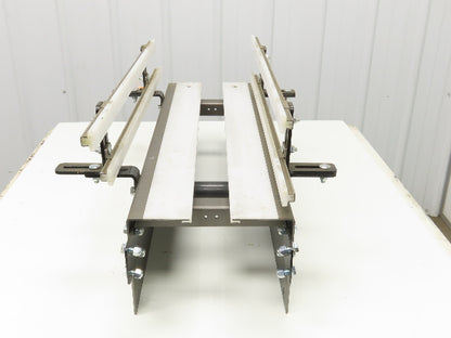 Arrowhead 10" Tabletop Belt Steel Bottle Conveyor Idler Section 32"