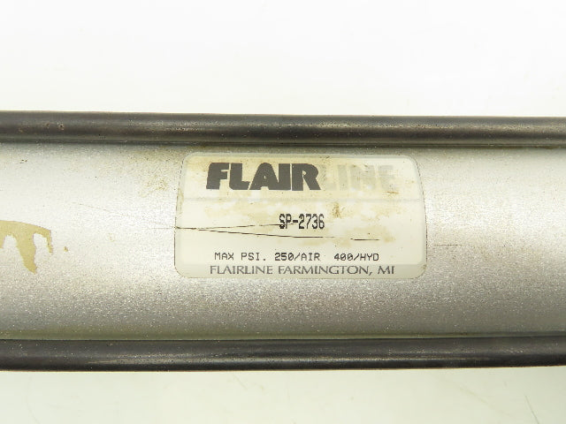 Flairline SP-2736 Flange Mount Pneumatic Cylinder 10" Stroke 2" Bore 5/8" Shaft