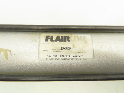 Flairline SP-2736 Flange Mount Pneumatic Cylinder 10" Stroke 2" Bore 5/8" Shaft