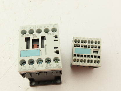 Siemens 3RT1017-1BB42 Contactor Auxiliary Contact Block 20A 600V