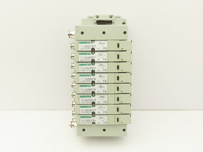 Numatics I63BA4Z2KN00030 120V Pneumatic Solenoid Valve 8-Station Manifold Assy