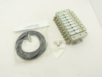 Numatics I63BA4Z2KN00030 120V Pneumatic Solenoid Valve 8-Station Manifold Assy