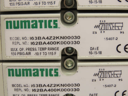 Numatics I63BA4Z2KN00030 120V Pneumatic Solenoid Valve 8-Station Manifold Assy