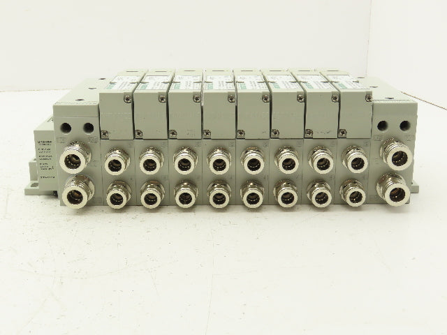 Numatics I63BA4Z2KN00030 120V Pneumatic Solenoid Valve 8-Station Manifold Assy