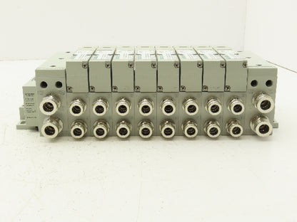 Numatics I63BA4Z2KN00030 120V Pneumatic Solenoid Valve 8-Station Manifold Assy