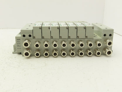 Numatics I63BA4Z2KN00030 120V Pneumatic Solenoid Valve 8-Station Manifold Assy