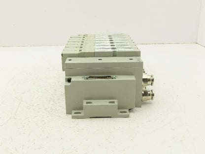 Numatics I63BA4Z2KN00030 120V Pneumatic Solenoid Valve 8-Station Manifold Assy
