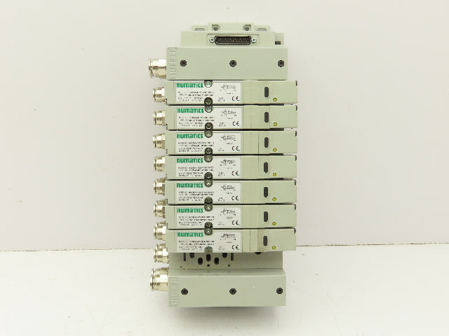 Numatics I63BA4Z2KN00030 120V Pneumatic Solenoid Valve 8-Station Manifold Assy
