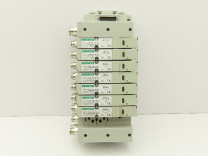 Numatics I63BA4Z2KN00030 120V Pneumatic Solenoid Valve 8-Station Manifold Assy