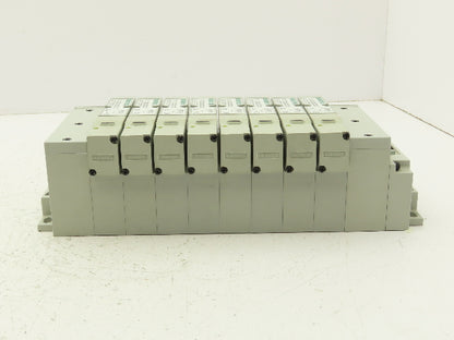 Numatics I63BA4Z2KN00030 120V Pneumatic Solenoid Valve 8-Station Manifold Assy