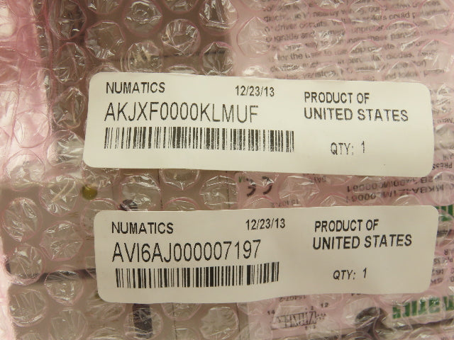 Numatics I6KBA4Z1ML00061 24VDC Pneumatic Solenoid Valve 6-Station Manifold Assy