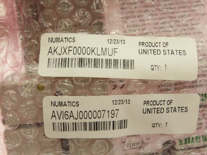 Numatics I6KBA4Z1ML00061 24VDC Pneumatic Solenoid Valve 6-Station Manifold Assy