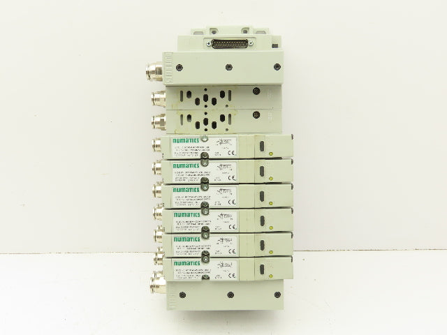 Numatics I63BA4Z2KN00030 120V Pneumatic Solenoid Valve 8-Station Manifold Assy