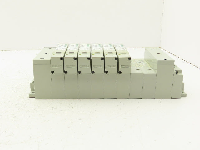 Numatics I63BA4Z2KN00030 120V Pneumatic Solenoid Valve 8-Station Manifold Assy