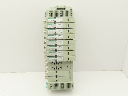 Numatics I63BA4Z1KG00030 120V Pneumatic Solenoid Valve 12-Station Manifold Assy