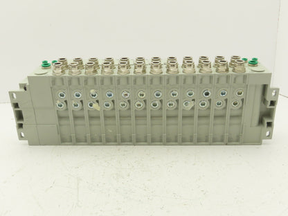 Numatics I63BA4Z1KG00030 120V Pneumatic Solenoid Valve 12-Station Manifold Assy