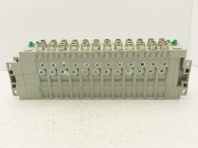 Numatics I63BA4Z1KG00030 120V Pneumatic Solenoid Valve 12-Station Manifold Assy